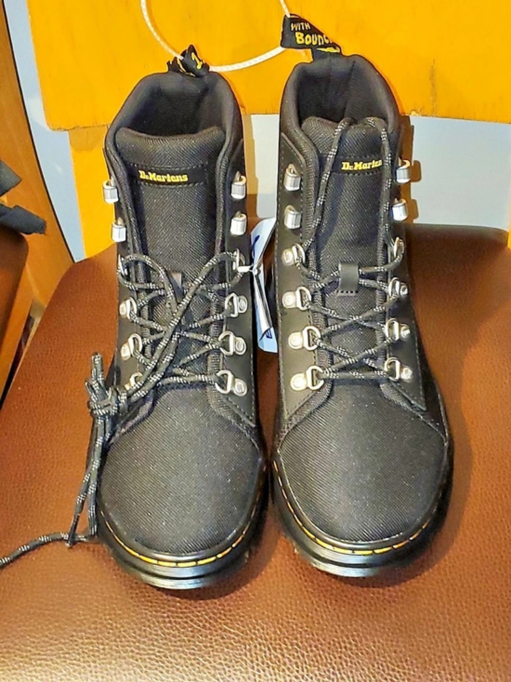 Dr. Martens Combs Tech Extra Tough Poly Casual Boots Black LaceUp Boots NWOT SZ8